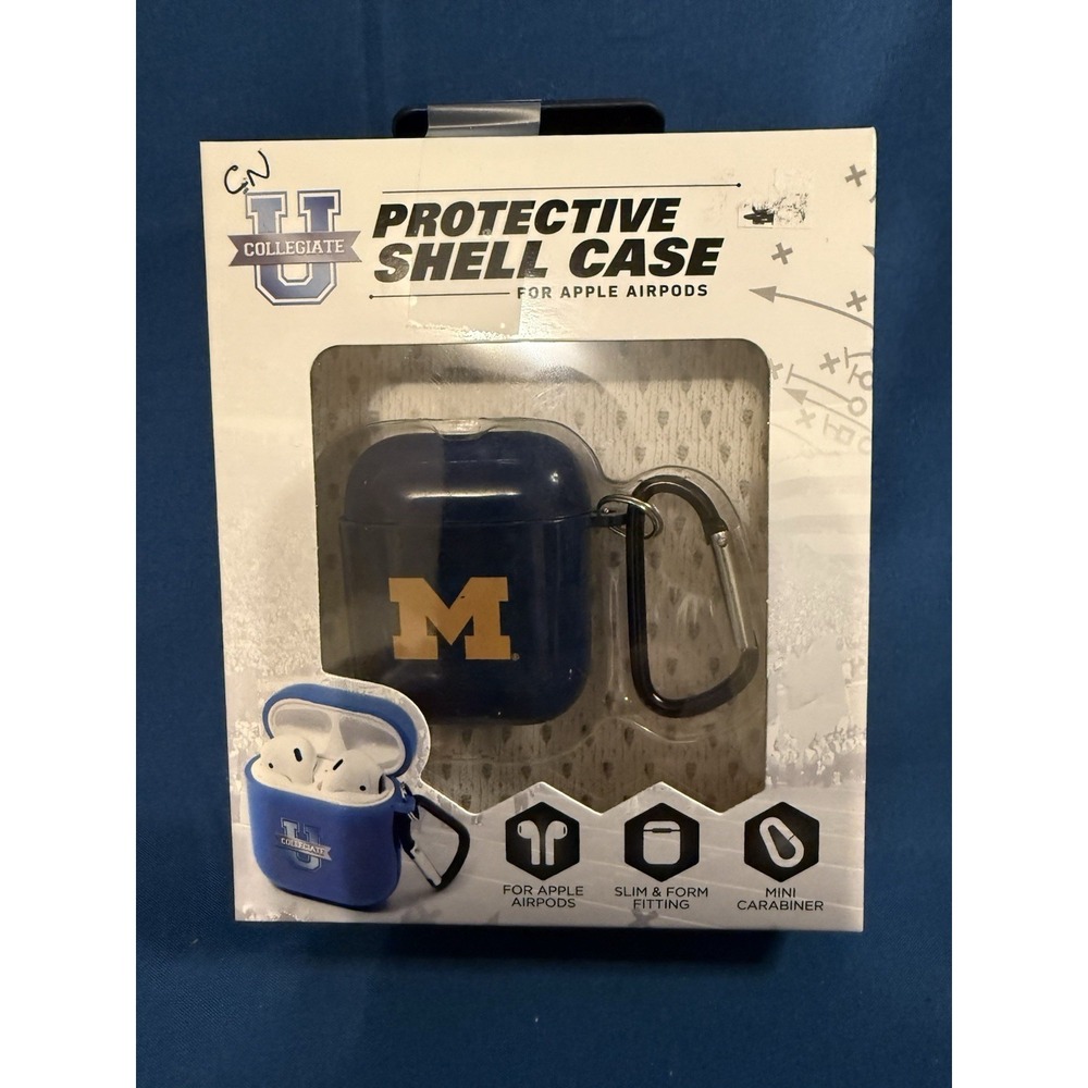 Michigan Wolverines Silicone Case Cover Apple AirPods Generation 3 (Navy) New